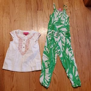 Lilly Pulitzer summer bundle top and jumpsuit